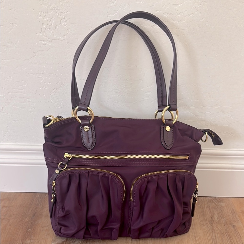 MZ Wallace Eggplant Purple Belle Tote